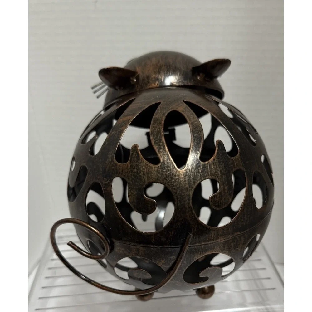True Whiskers Cat Cork Holder Stainless Steel Rustic Finish Holds‎ 40 Corks, NEW